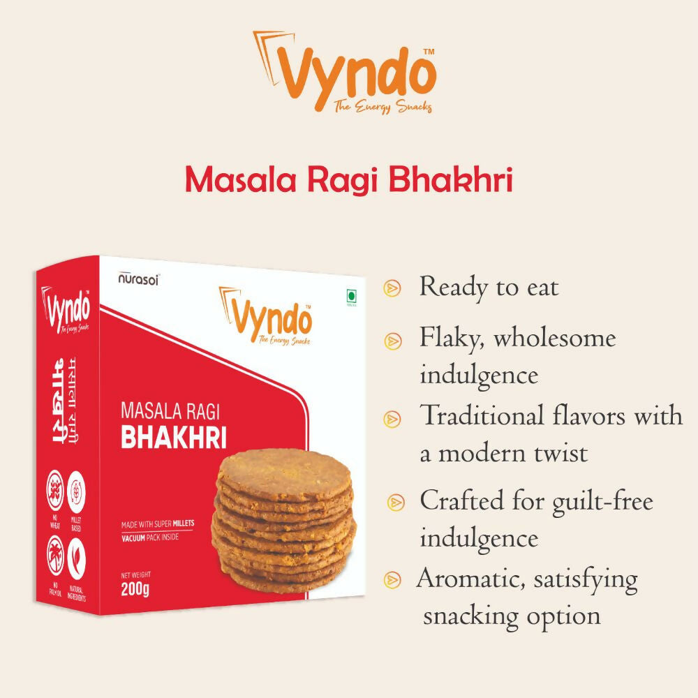 Vyndo Masala Ragi Bhakhri - Swadesiicart