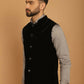 Even Apparels Nehru Jacket With Welt Pockets - Black | Swadesiicart