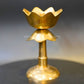 Brass Lotus Diya With Stand - Swadesiicart