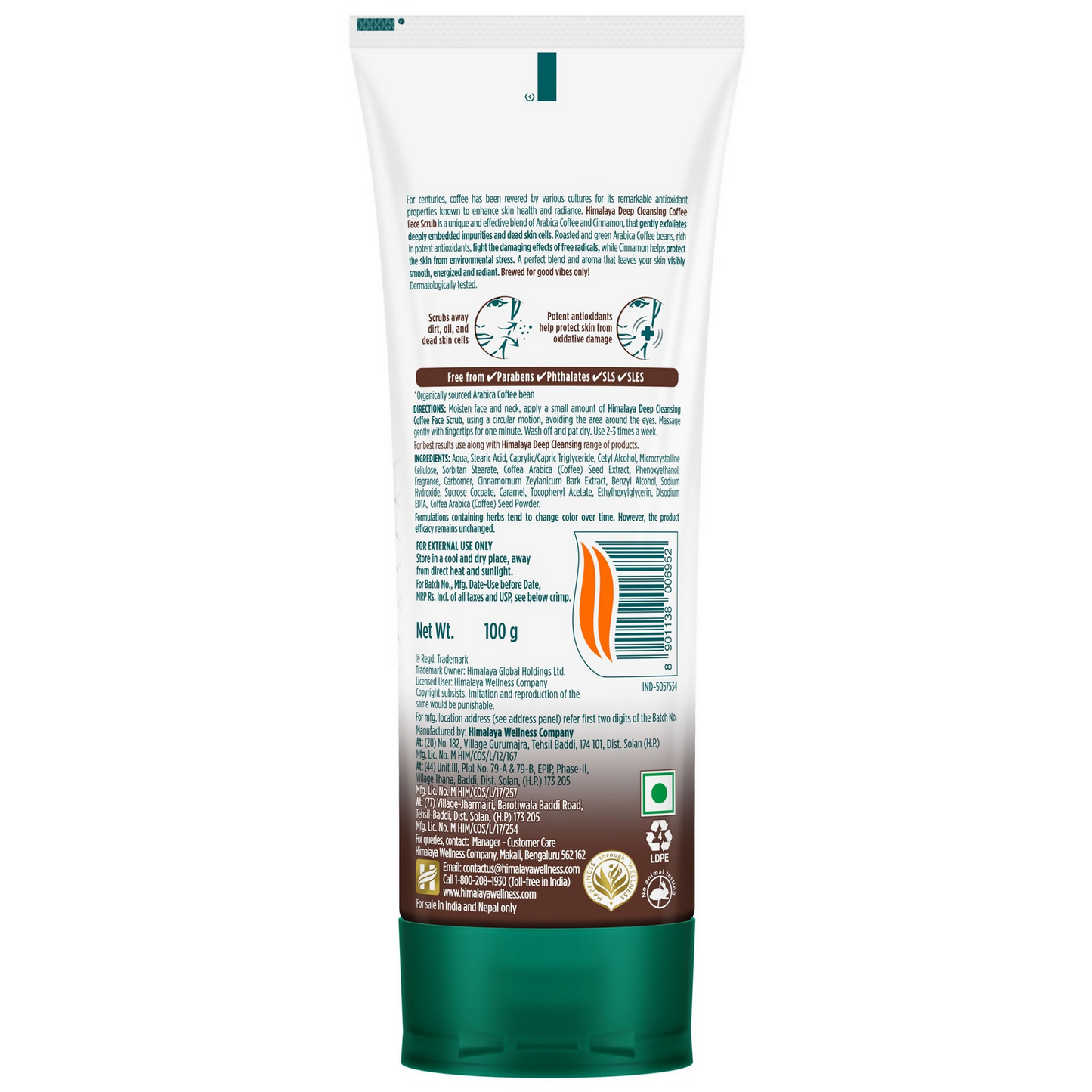 Himalaya Herbals Deep Cleansing Coffee Face Scrub - Swadesiicart