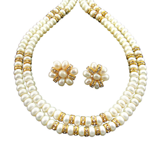 J Pearls Caramel Pearl Necklace - Real Pearl Jewelry | Swadesiicart