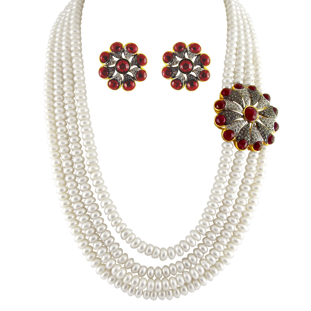 J Pearls Princess Pearl Necklace - Real Pearl Jewelry | Swadesiicart