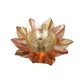 eCraftIndia Gold Toned Lotus Flower Shaped Decorative Brass Diya | Swadesiicart