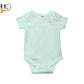 AHC Soft Cotton Short-Sleeve Bodysuits Solid Onesies New Born Infant Dress - Pink/Yellow/Green