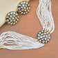 Jewel City Elegant Meenakari Pearl Choker Set - Handcrafted Kundan Necklace with Matching Studs | Swadesiicart