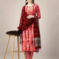 Jyoti Fashion Women's Orange Rayon Print with Embroidery & Fancy Lace Work Kurta with Trouser & Dupatta | Swadesiicart
