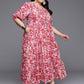 Ahalyaa Women's Traditional wear Ethnic Dress - Red | Swadesiicart