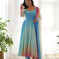 Lorenvalley Fashion Women Pure Soft Georgette Padding Fabric Fully Flair Anarkali Pant With Dupatta Set - Blue | Swadesiicart