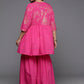 Ahalyaa Women's Traditional Wear Co-ords - Pink - Swadesiicart