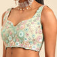 House of Panchhi Lime Green Net Sequins, Mirror and thread embroidery Lehenga choli & Dupatta | Swadesiicart