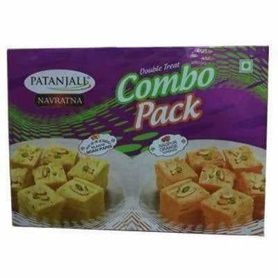 Patanjali Soanpapdi Combo ( Pure Ghee Elaichi + Orange) | Swadesiicart