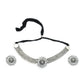Mominos Fashion Johar Kamal Oxidised Silver-Plated Brass Finish Kundan Choker For Women (Silver) | Swadesiicart