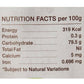 Pure & Sure Organic Honey Nutrition Facts