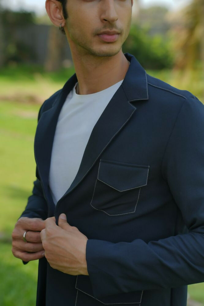 Dual-Tone Smart Utility Co-Ord Set by Hilo Design - Swadesiicart