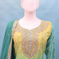 Anaita Green Digital print with Embroidered Silk Stitched Plazo Suit