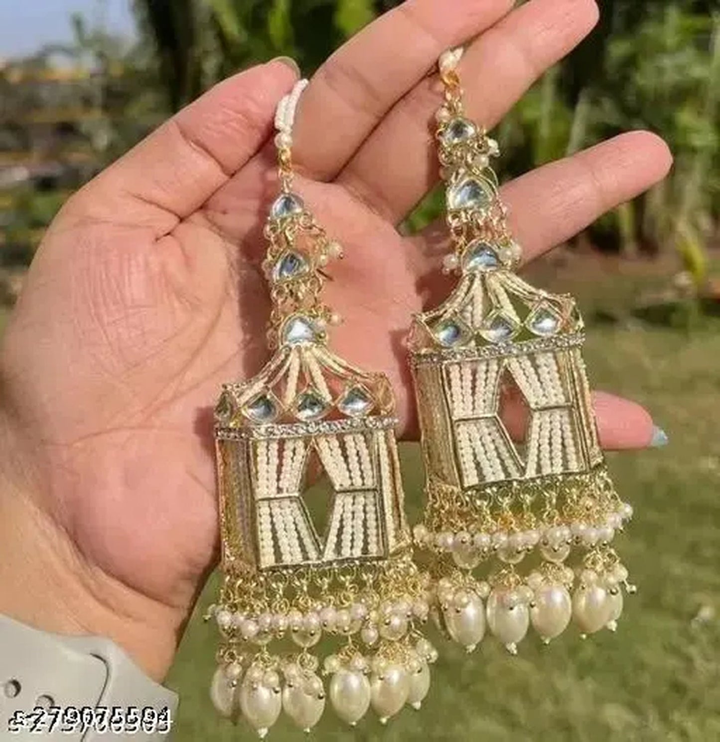 Jewel City Exquisite Handcrafted Gold-Plated Jhumka Earrings with Pearl Beads – Perfect for Weddings & Festivals | Swadesiicart