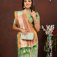 Lorenvalley Fashion Seagreen Cotton with Woven Design Zari Weaving Saree - Swadesiicart