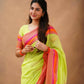 Exclusive Collection Light Green Beautiful Khadi Cotton Handloom Saree - Swadesiicart