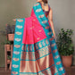 Sonakshi Women's Maharani Banarasi Silk Zari Woven Traditional Saree with Blouse | Swadesiicart