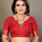 Sonakshi Women's Pink Banarasi Silk Zari Woven Traditional Saree with Blouse | Swadesiicart