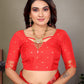 Sonakshi Women's Peach Banarasi Silk Zari Woven Traditional Saree with Blouse | Swadesiicart