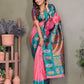 Sonakshi Women's Babypink Banarasi Silk Zari Woven Traditional Saree with Blouse | Swadesiicart