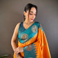 Sonakshi Women's Fenta Banarasi Silk Zari Woven Traditional Saree with Blouse | Swadesiicart