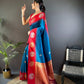 Sonakshi Women's Morepeach Banarasi Silk Zari Woven Traditional Saree with Blouse | Swadesiicart
