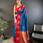 Sonakshi Women's Morepeach Banarasi Silk Zari Woven Traditional Saree with Blouse | Swadesiicart