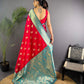 Sonakshi Women's Maharani Banarasi Silk Zari Woven Traditional Saree with Blouse | Swadesiicart