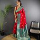 Sonakshi Women's Maharani Banarasi Silk Zari Woven Traditional Saree with Blouse | Swadesiicart