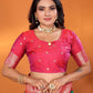 Sonakshi Women's Teal Banarasi Silk Zari Woven Traditional Saree with Blouse | Swadesiicart