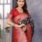Sonakshi Women's Black Banarasi Silk Zari Woven Traditional Saree with Blouse | Swadesiicart
