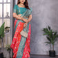 Sonakshi Women's Peach Banarasi Silk Zari Woven Traditional Saree with Blouse | Swadesiicart