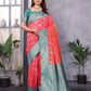 Sonakshi Women's Peach Banarasi Silk Zari Woven Traditional Saree with Blouse | Swadesiicart
