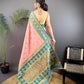 Sonakshi Women's Light Peach Banarasi Silk Zari Woven Traditional Saree with Blouse | Swadesiicart