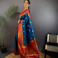 Sonakshi Women's Morepeach Banarasi Silk Zari Woven Traditional Saree with Blouse | Swadesiicart