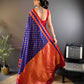 Sonakshi Women's Royal Blue Banarasi Silk Zari Woven Traditional Saree with Blouse | Swadesiicart