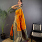 Sonakshi Women's Yellow Banarasi Silk Zari Woven Traditional Saree with Blouse | Swadesiicart