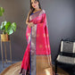Sonakshi Women's Maharani Banarasi Silk Zari Woven Traditional Saree with Blouse | Swadesiicart