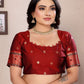 Sonakshi Women's Black Banarasi Silk Zari Woven Traditional Saree with Blouse | Swadesiicart
