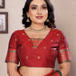 Sonakshi Women's Green Banarasi Silk Zari Woven Traditional Saree with Blouse | Swadesiicart