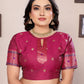 Sonakshi Women's Royal Blue Banarasi Silk Zari Woven Traditional Saree with Blouse | Swadesiicart