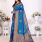 Sonakshi Women's Feroji Banarasi Silk Zari Woven Traditional Saree with Blouse | Swadesiicart