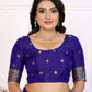 Sonakshi Women's Feroji Banarasi Silk Zari Woven Traditional Saree with Blouse | Swadesiicart