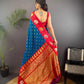 Sonakshi Women's Morepeach Banarasi Silk Zari Weaving Saree with Blouse | Swadesiicart