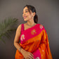 Sonakshi Women's Fenta Banarasi Silk Zari Weaving Saree with Blouse | Swadesiicart