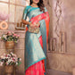 Sonakshi Women's Peach Banarasi Silk Zari Weaving Saree with Blouse | Swadesiicart