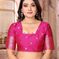 Sonakshi Women's Jamli Banarasi Silk Zari Weaving Saree with Blouse | Swadesiicart