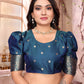 Sonakshi Women's Wine Banarasi Silk Zari Weaving Saree with Blouse | Swadesiicart